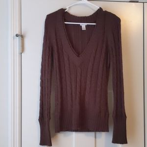 Maurices Brown V-Neck Sweater
